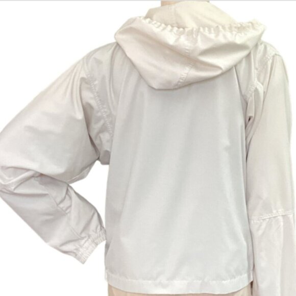 Roche Motion Zip Hooded Golf Windbreaker Jacket M Beige 175i - Picture 5 of 11